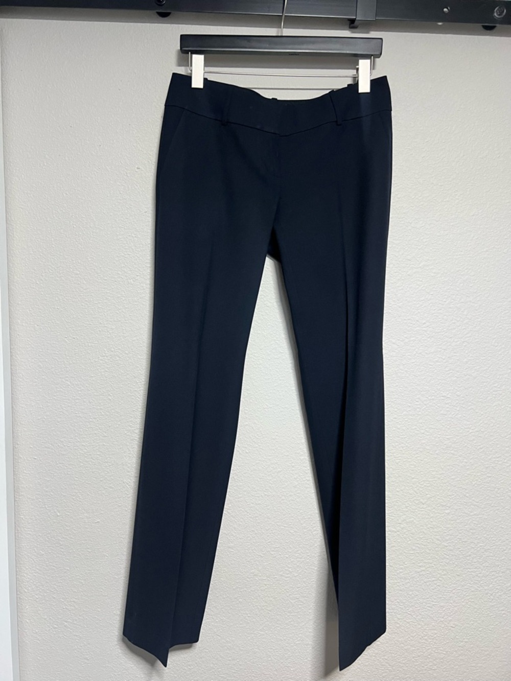 Ann Taylor Navy Boot-Cut Dress Pants
